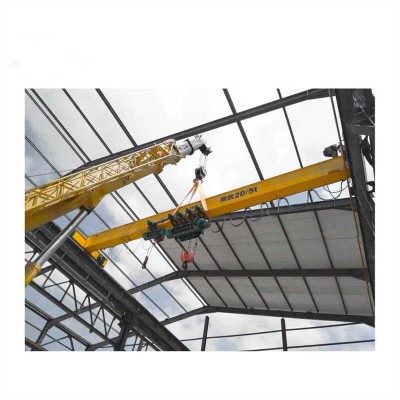 5 Ton to 10 Ton Single Girder EOT Crane Featuring Low Headroom Electric Hoist