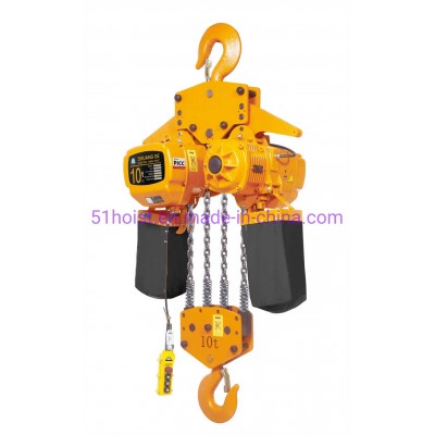 7.5 Ton Hook Mounted Electric Chain Hoist for Demanding Manufacturing Use