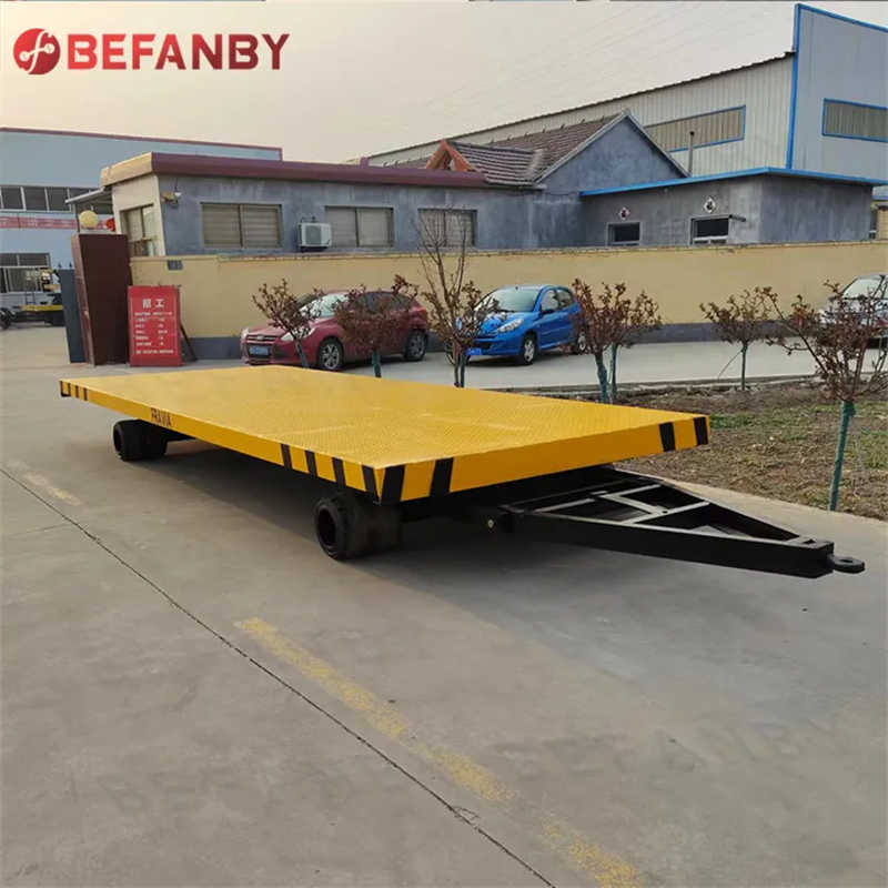 Industrial Flatbed Semi Car Trailer Dolly Heavy Machine Transfer