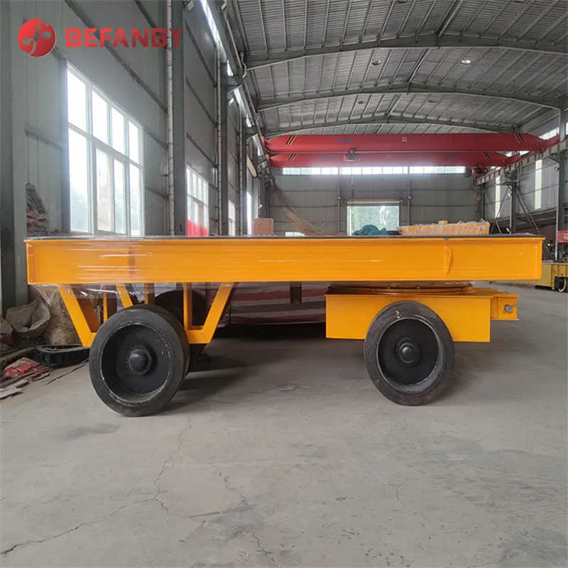 Long Distance 20t Inplant External Power Driven Trackless Transfer Trolley