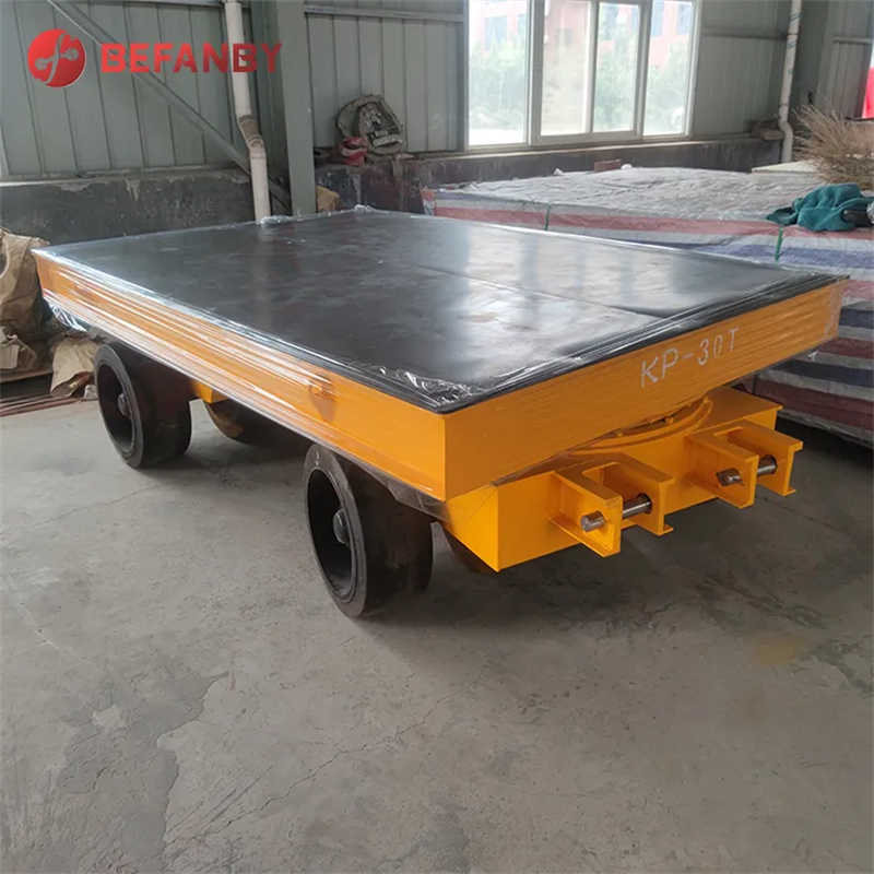 Long Distance 20t Inplant External Power Driven Trackless Transfer Trolley