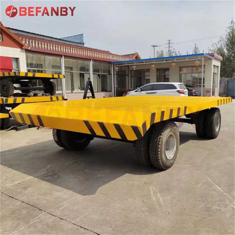 Heavy Load Manufacturing Industry Four Wheels No Power Without Rail Cart