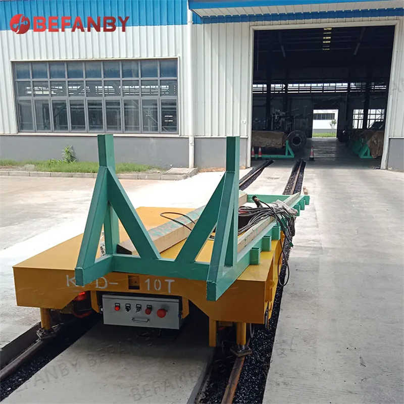 Customized Abrasive Blasting Transfer Cart on Rail 10T Capacity (KPT-10T)