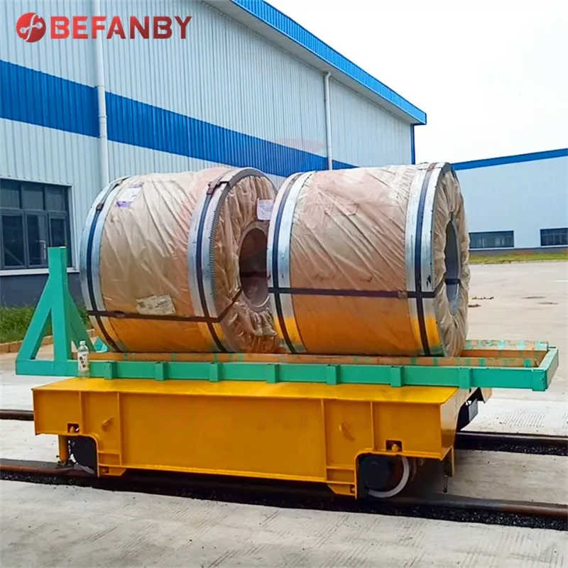 Customized Abrasive Blasting Transfer Cart on Rail 10T Capacity (KPT-10T)