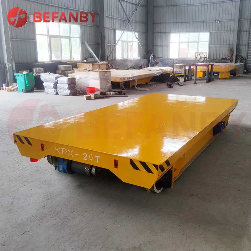 Motorized Material Rail Flat Trolley for Heavy Duty Cargo Transportation