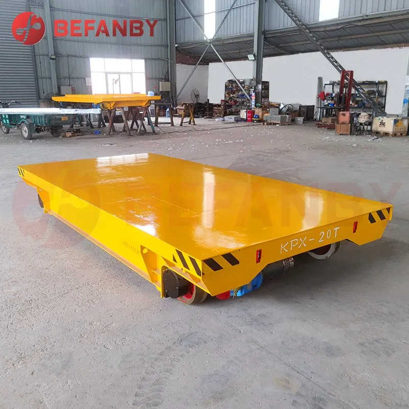 Motorized Material Rail Flat Trolley for Heavy Duty Cargo Transportation