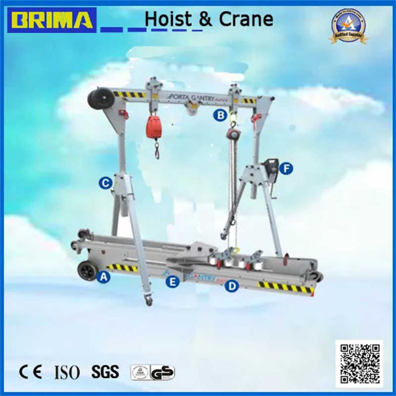 2 Ton Aluminium Portable Gantry Crane for Workshop & Garage