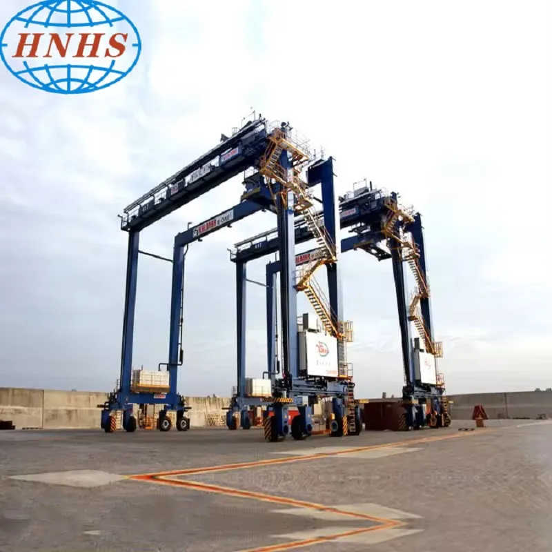 70t Maximum Capacity Mobile Rubber Tyred Gantry Crane for Port Use