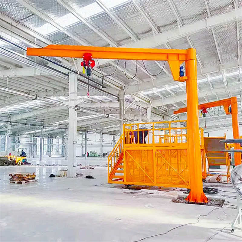 180 Degree Rotating Column JIB Crane with Electric Hoist System