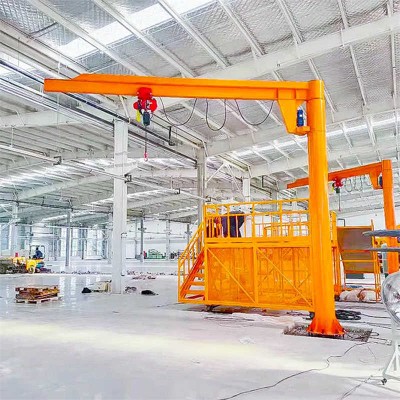 Space Saving Column JIB Crane with 360 Degree Rotation 2 Ton
