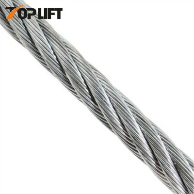 1*7 Braided Ungalvanized Steel Cable Galvanized Steel Wire Rope
