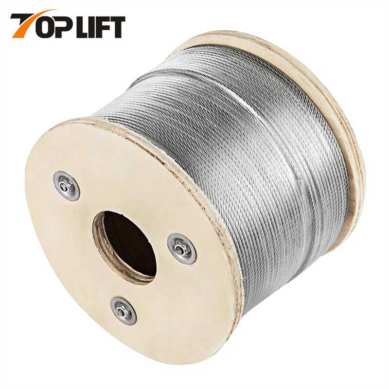 1*7 Braided Ungalvanized Steel Cable Galvanized Steel Wire Rope