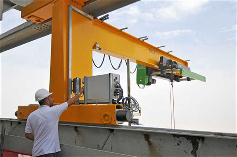 Wall Travelling Jib Crane with Remote Control for Workshop Logistics