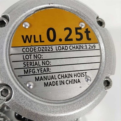 1 Ton Heavy Duty Aluminum Chain Hoist for Industrial Use