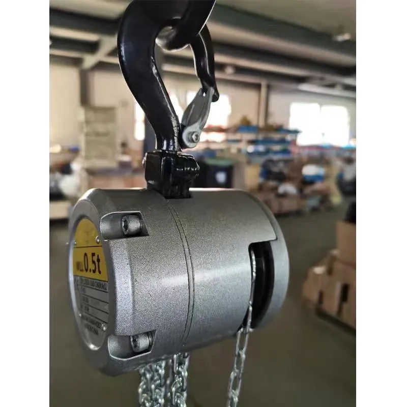 Lightweight 500kg Aluminum Alloy Hand Chain Pulley Hoist for Workshop