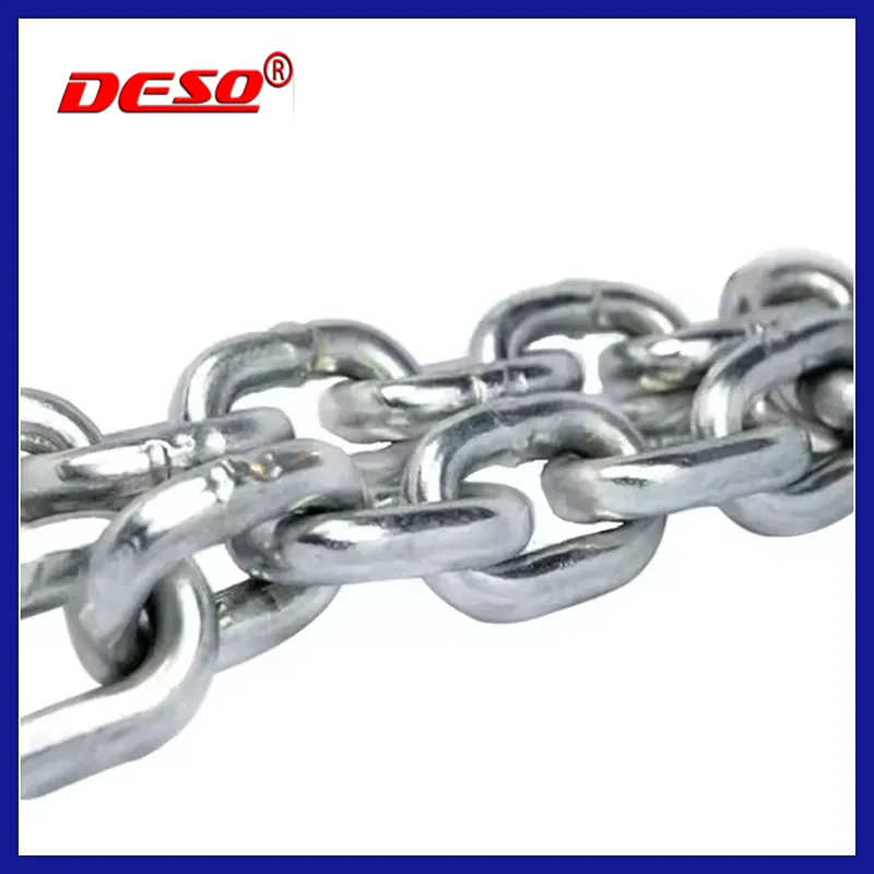 DIN766 DIN763 DIN5685 Galvanized Iron or Stainless Steel Welded Link Chain
