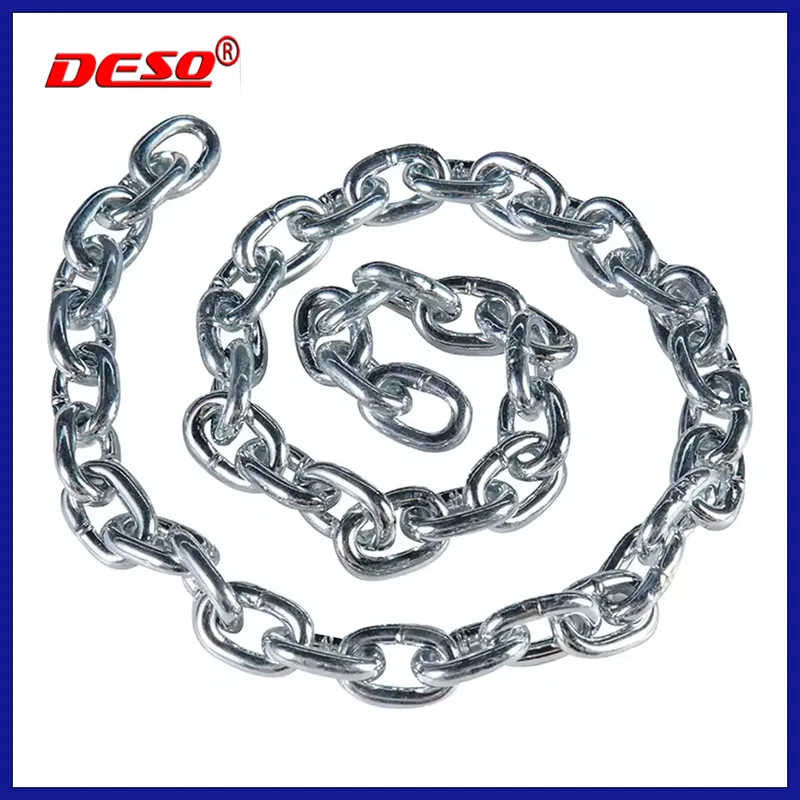 Lifting Hardware Galvanized or Stainless Steel DIN766 Mild Short Link Chain
