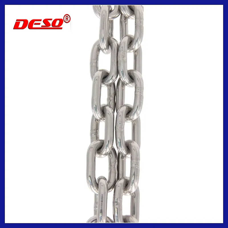 DIN766 DIN763 DIN5685 Galvanized Iron or Stainless Steel Welded Link Chain