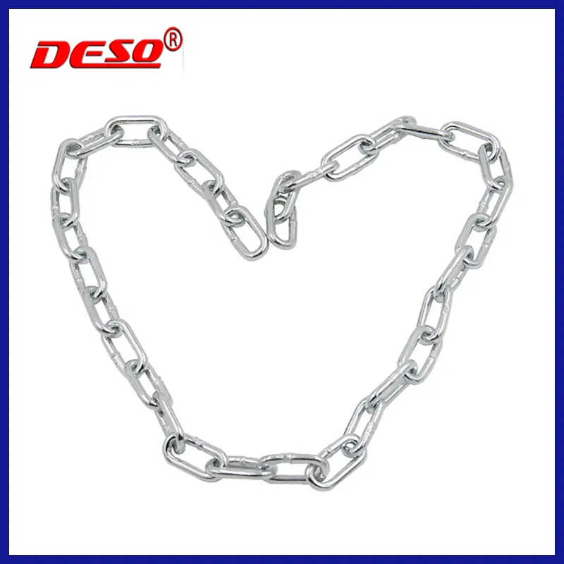 DIN766 DIN763 DIN5685 Galvanized Iron or Stainless Steel Welded Link Chain