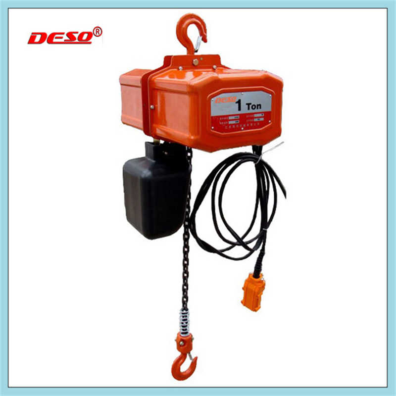 Electric Chain Hoist with Welded Steel Construction for Durability