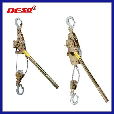 1-4 Ton Come Along Ratchet Wire Rope Puller Portable Manual Cable Tensioner