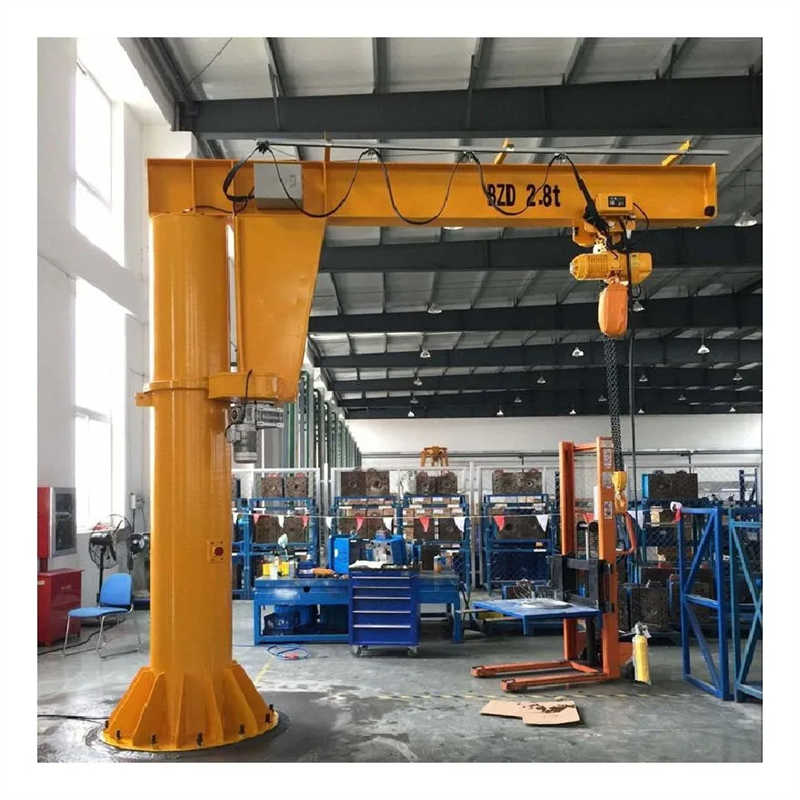 3 Ton Floor Mounted Jib Crane, 360° Rotating for Efficient Workshop Lifting