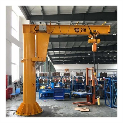 Short Distance Handling Floor Mounted Jib Crane 3 Ton 360° Rotating
