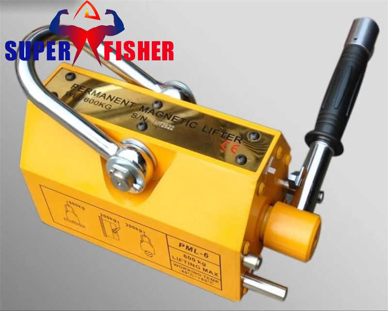 Compact Manual Magnetic Lifter, 300kg Capacity for Precision Tool Handling