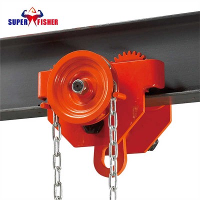 Premium 2 Ton Hand-Push Hoist Manual Trolley for Versatile Lifting Needs