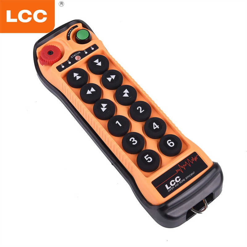 Hoist Remote Control - Wireless, Waterproof Transmitter with 12 Push Buttons