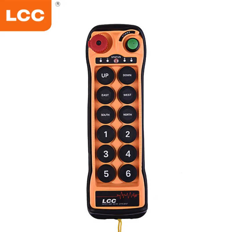 Hoist Remote Control - Wireless, Waterproof Transmitter with 12 Push Buttons