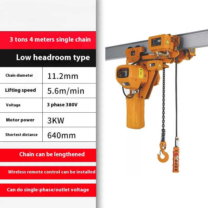 Cost-Effective Electric Chain Hoist for Overhead Cranes and Workshops