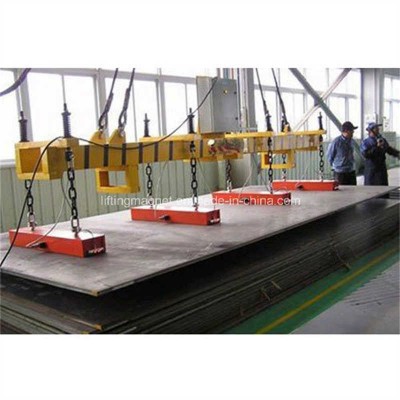 Thin Profile Round Lifting Magnet for Precision Handling of Long Steel Plates
