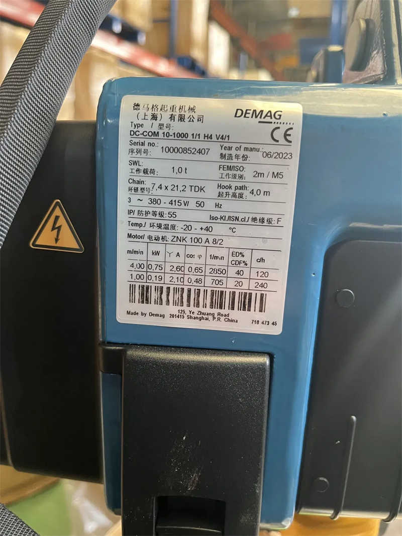 Robust 500kg European Electric Chain Hoist for Industrial Lifting Operations