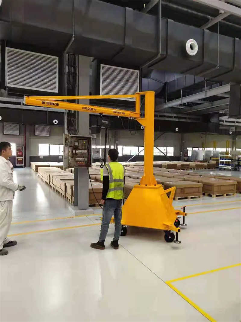 Fixed Column Jib Crane 125kg 250kg 500kg Small Manual Cantilever Crane