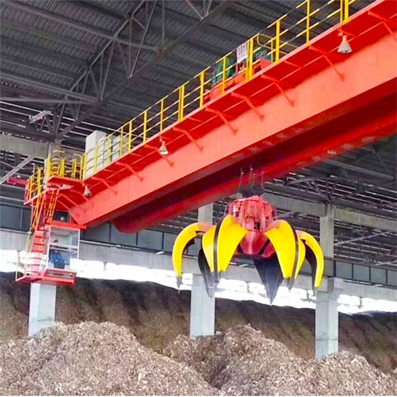 5-20 Ton Double Girder Grab Bucket Crane for Foundry Sand Handling