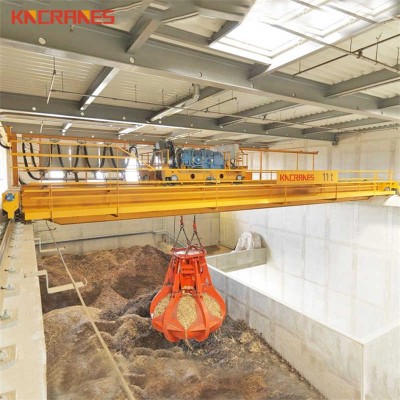 5-20 Ton Double Girder Grab Bucket Crane for Foundry Sand Handling