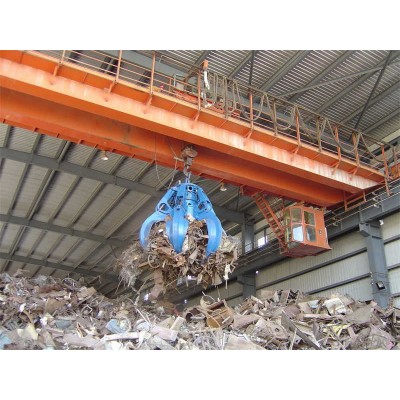 Dust-Proof 25 Ton Double Girder Grab Bucket Crane for Coal Preparation Plants