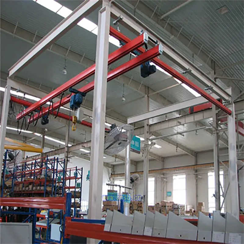 Easy-to-Install Light Crane System for Rapid Deployment in Small Workshops
