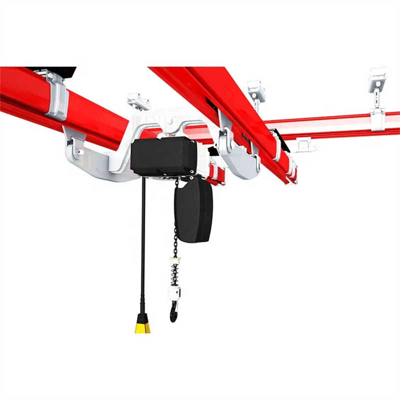 Modular Light Crane System with 360-Degree Coverage for Workstation Lifting