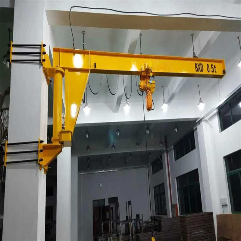Robust 1500kg Wall Mounted Jib Crane for Polish Steel Fabrication Workshop