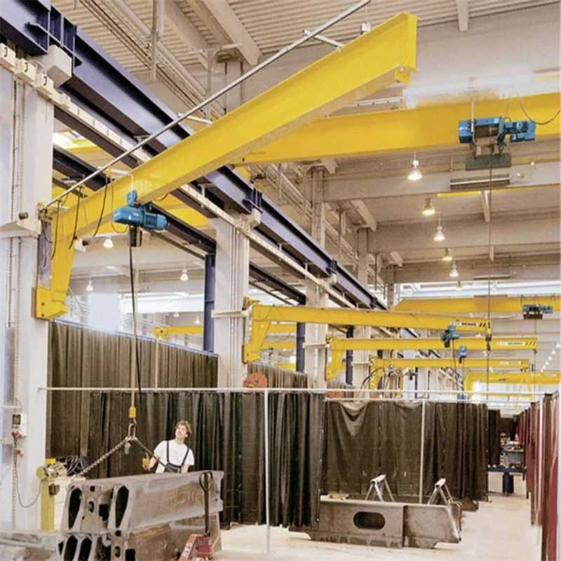 Robust 1500kg Wall Mounted Jib Crane for Polish Steel Fabrication Workshop