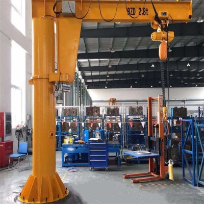 360° Rotating 800kg Pillar Mounted Jib Crane with Chain Hoist for Italy