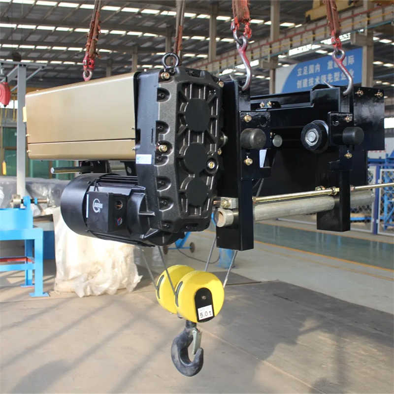 Kcicranes 5-50ton European Type Electric Hoist Hook Type Wire Rope Hoist