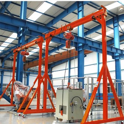500kg 1ton 2ton 3ton 5ton Light Duty Height Adjustable Portable Gantry Crane