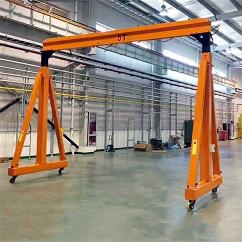2ton Lifting Mobile Gantry Crane Factory Portable Gantry Crane with 4 Wheels