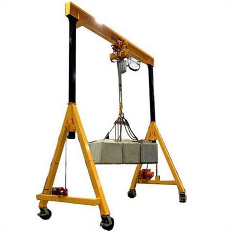 2ton Lifting Mobile Gantry Crane Factory Portable Gantry Crane with 4 Wheels