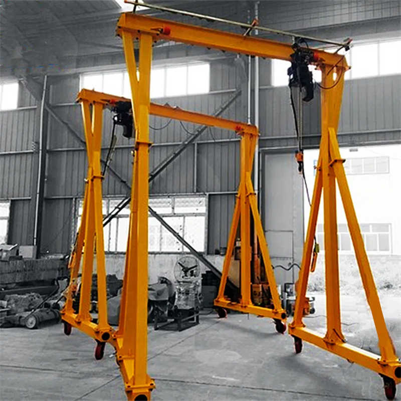 2ton Lifting Mobile Gantry Crane Factory Portable Gantry Crane with 4 Wheels