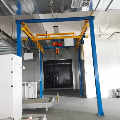 Space-Saving Light Duty Workstation Crane for Mexican Electronics Assembly