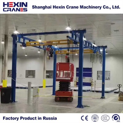 Corrosion Resistant 500kg Workstation Crane for Singapore Food Processing Plant